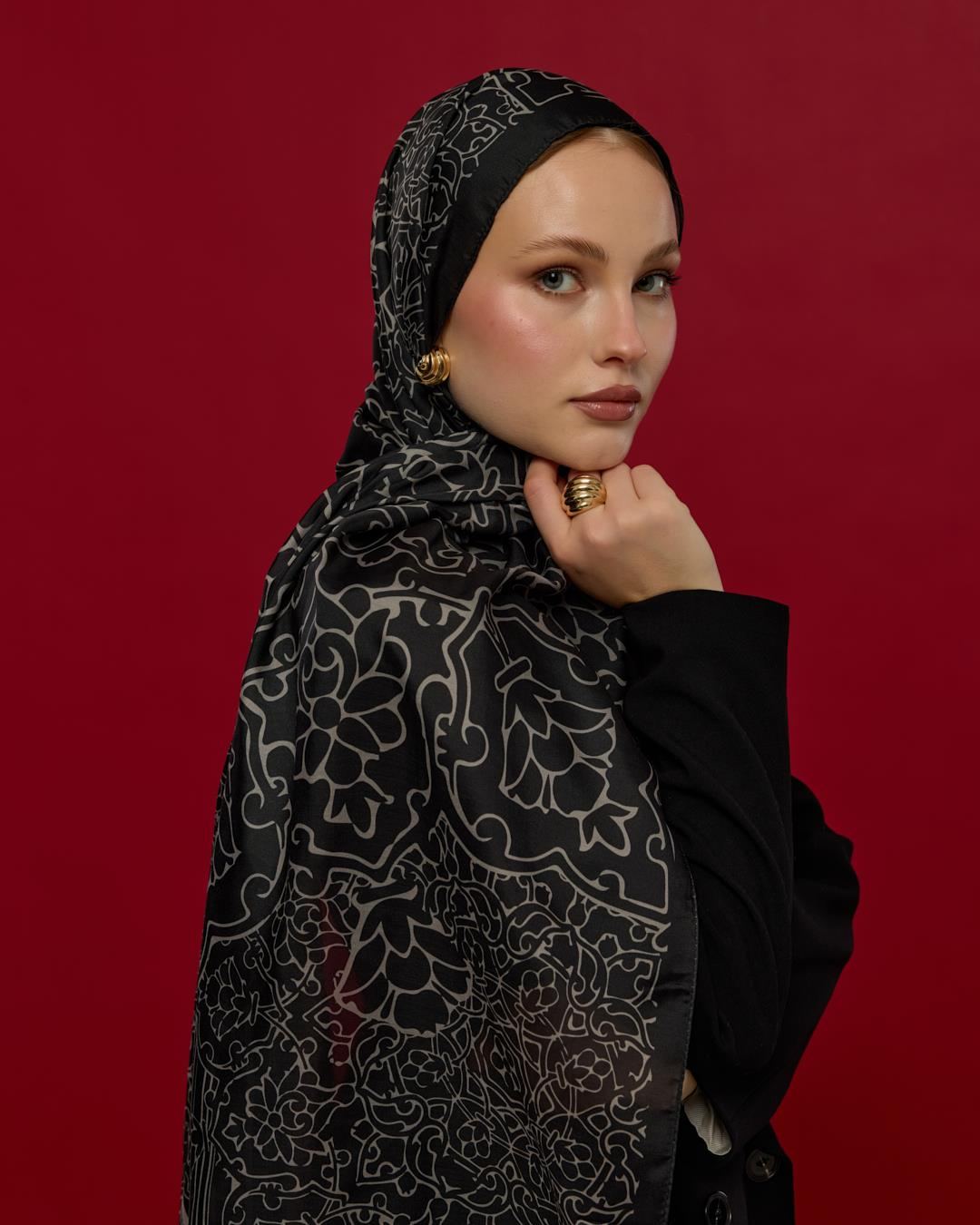 Gece & Krem Harem Rüyası Desen Şal - 67 · görsel 2