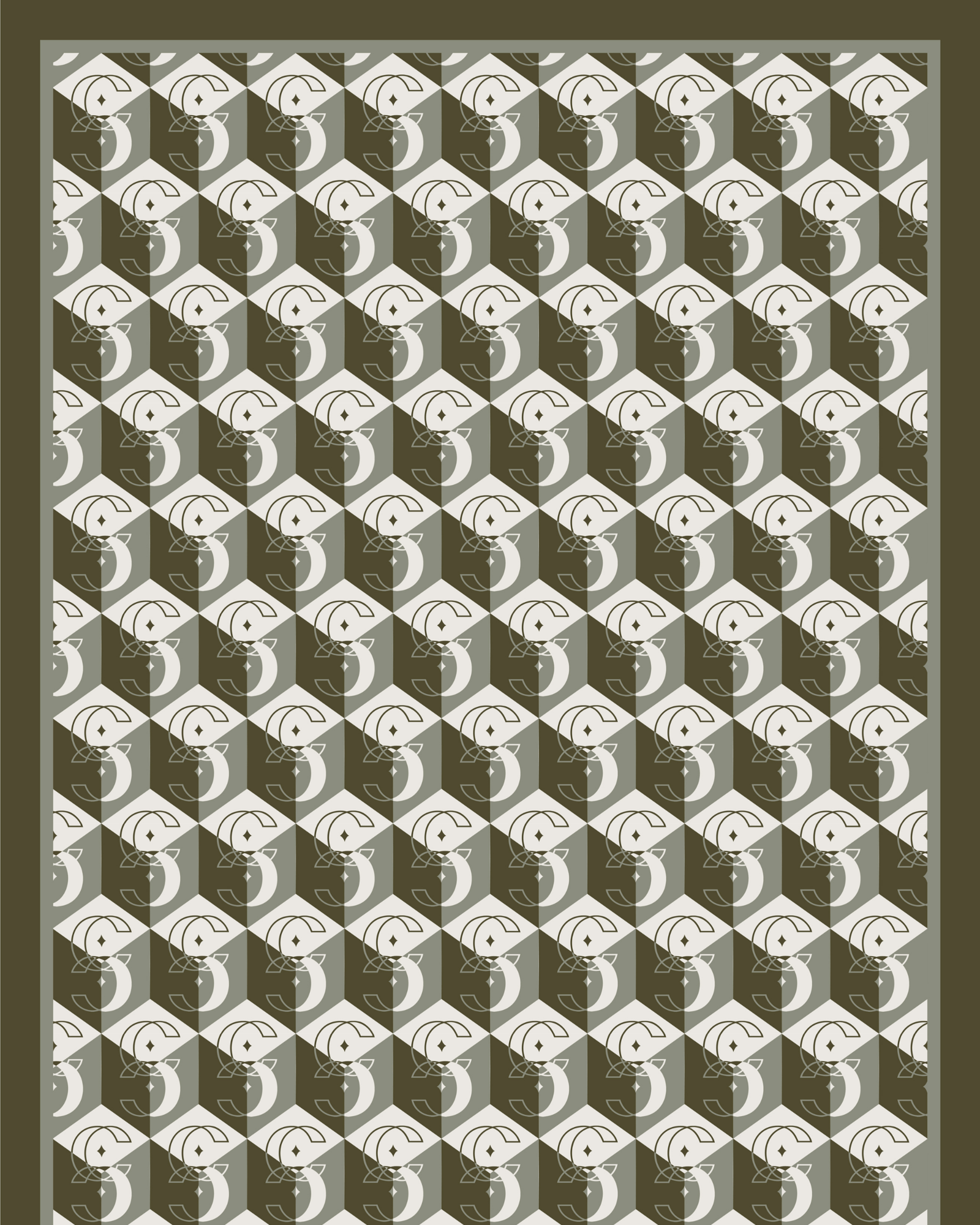 Haki Icon Vual İpek Şal · görsel 4