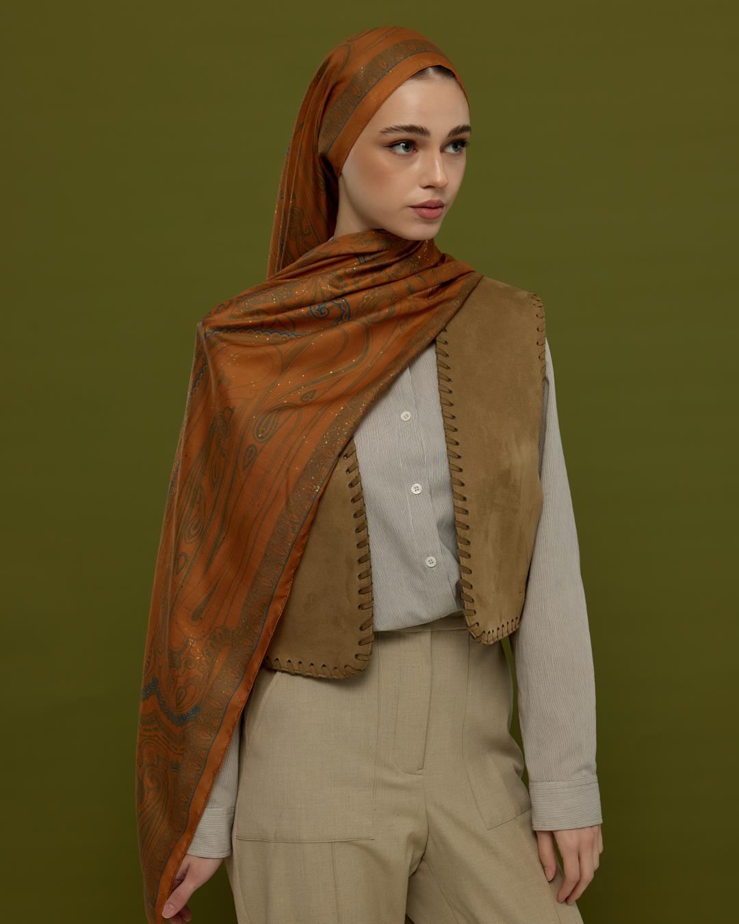 Hardal Zerafeti & Safir Hürrem Desen Şal - 22 · görsel 5