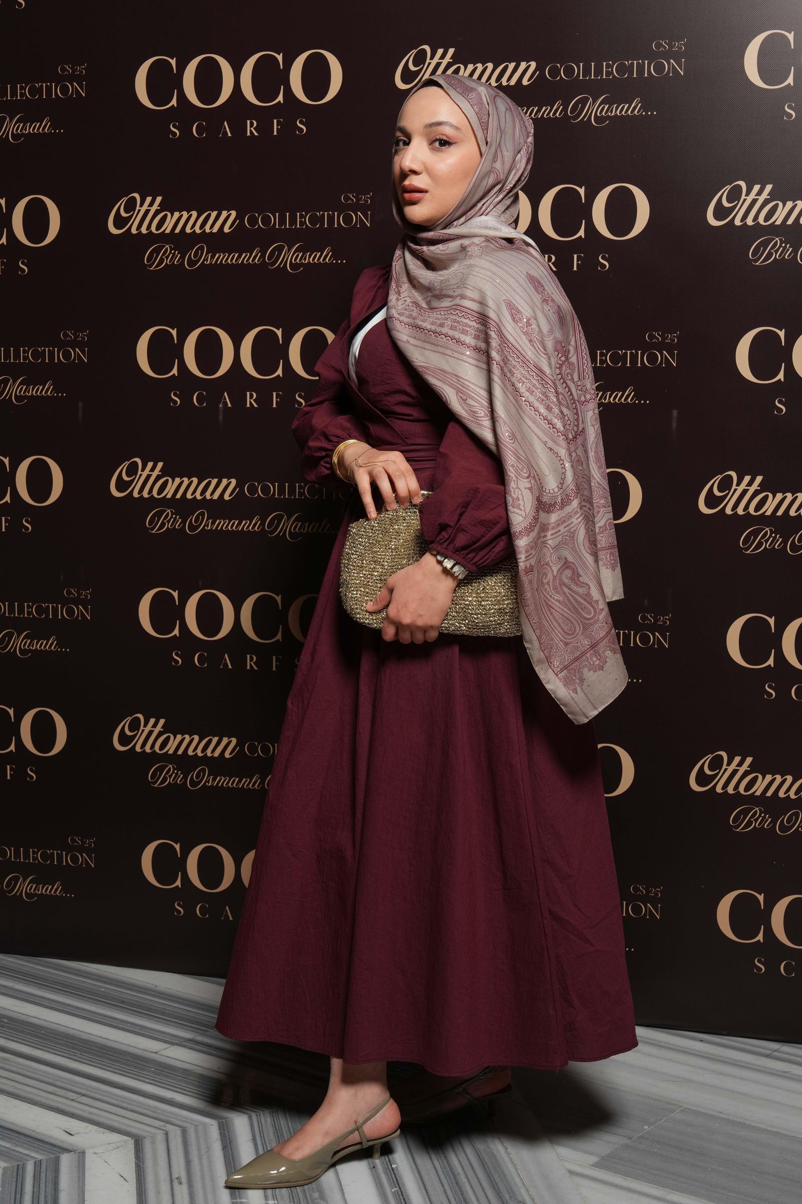 İnci Taşı & Tarçın Kabuk Hürrem Desen Şal - 12 · görsel 4