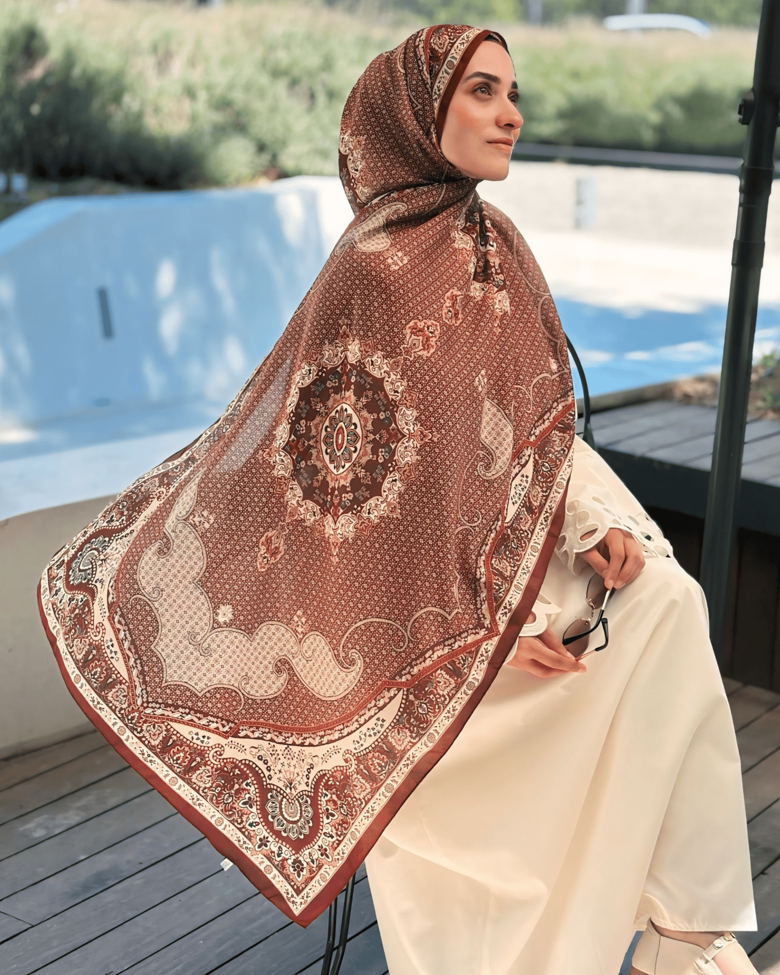 Kevser Pınarı Silk Nomads Vual İpek Şal · görsel 2