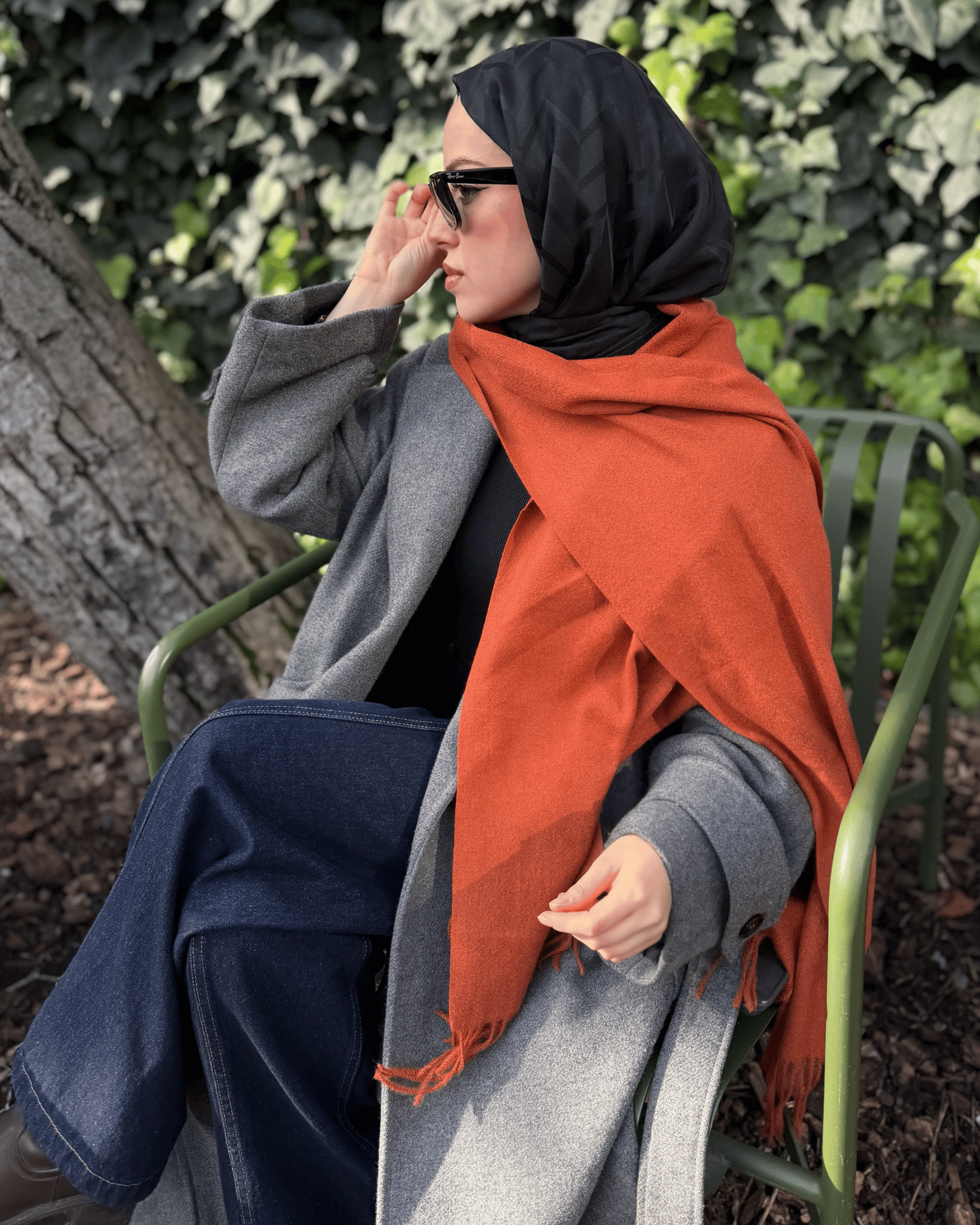 Kiremit İthal Kaşmir Atkı · görsel 2