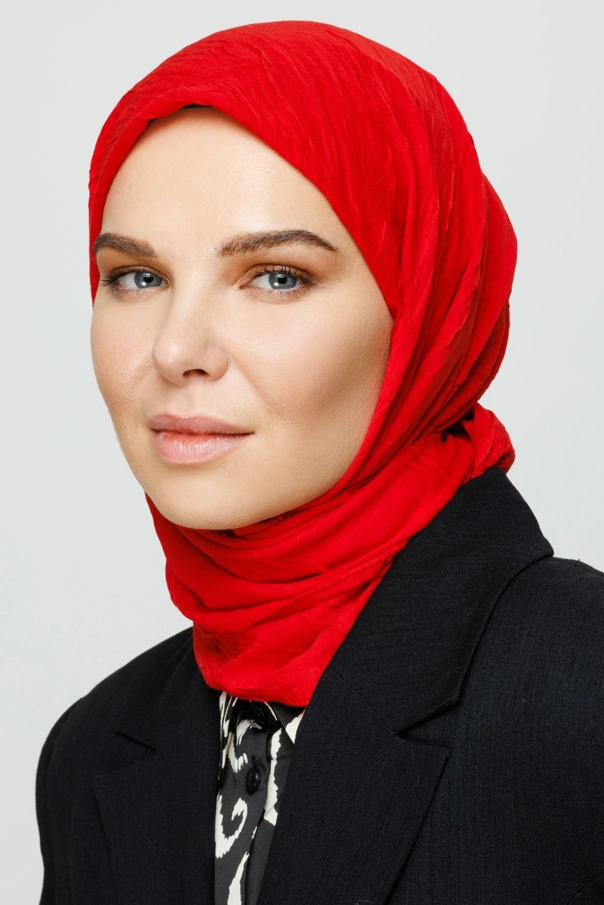 Kırmızı Bambu Eşarp · görsel 2