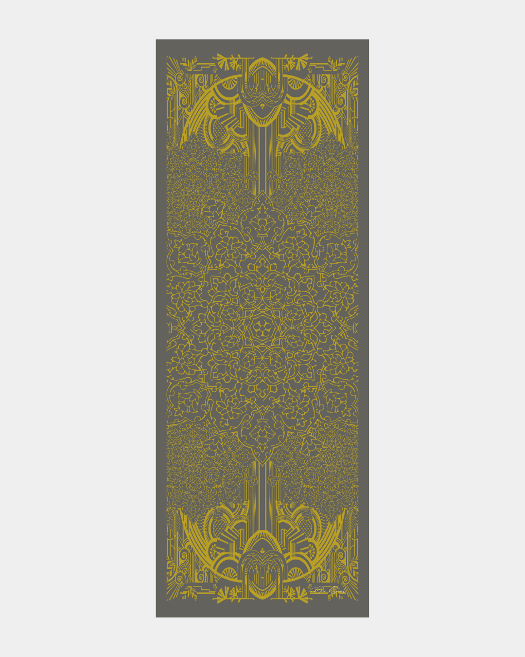 Kurşun Gri & Hasat Sarısı Harem Rüyası Desen Şal - 45 · görsel 6