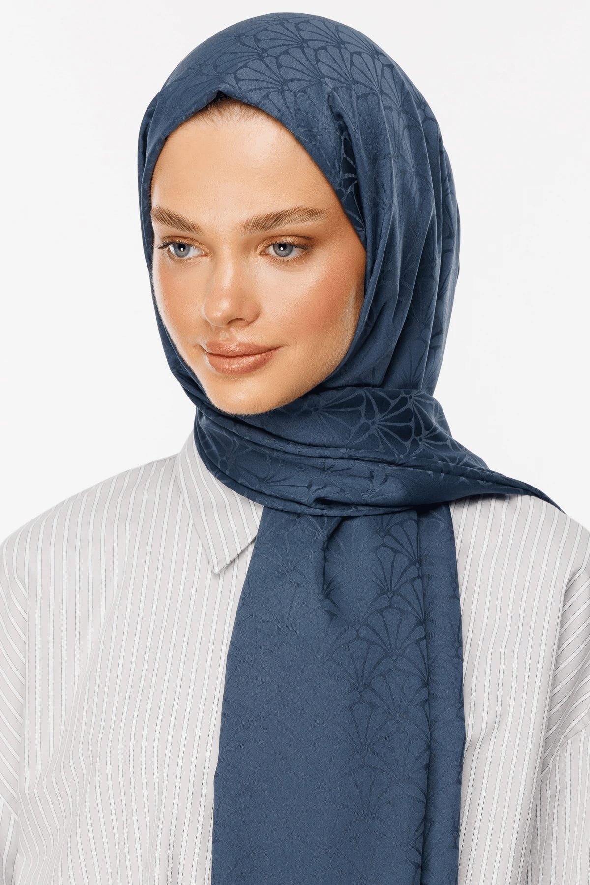 Antrasit Lotus Desen İpeksi Jakar Şal · görsel 3