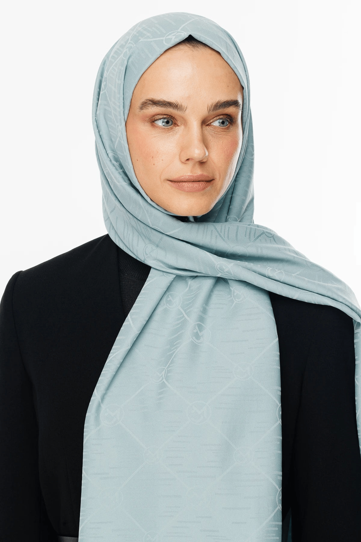 Çağla Moon Is Desen Jakar Şal · Monogram Jakar · görsel 2