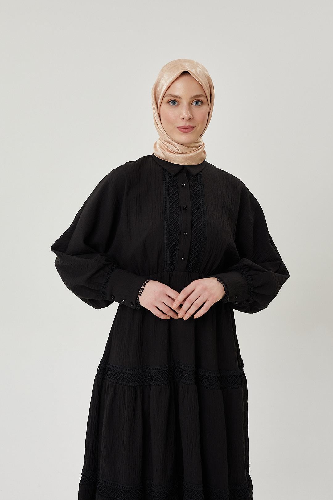Nude F Desen Parlak Jakar Eşarp · görsel 3
