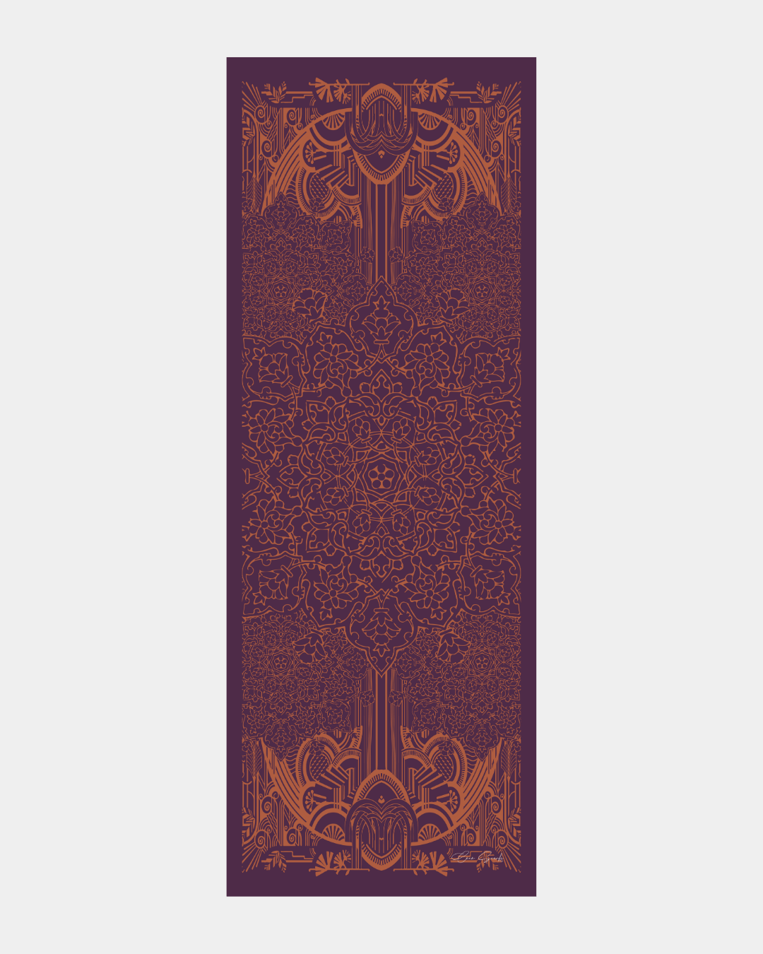 Patlıcan & Amber Tınısı Harem Rüyası Desen Şal - 27 · görsel 8