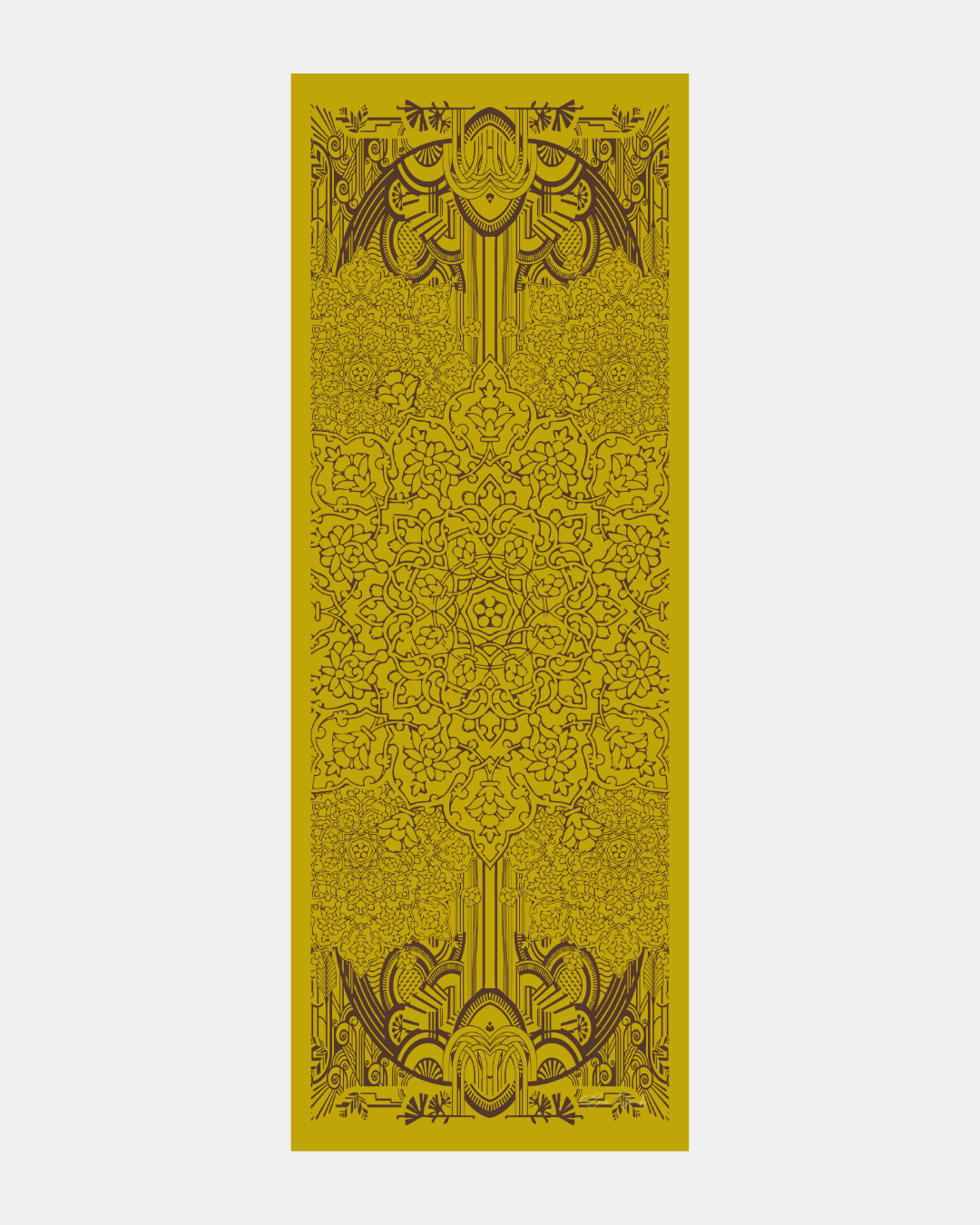 Saf Sarı & Buhur Kahvesi Harem Rüyası Desen Şal - 44 · görsel 7