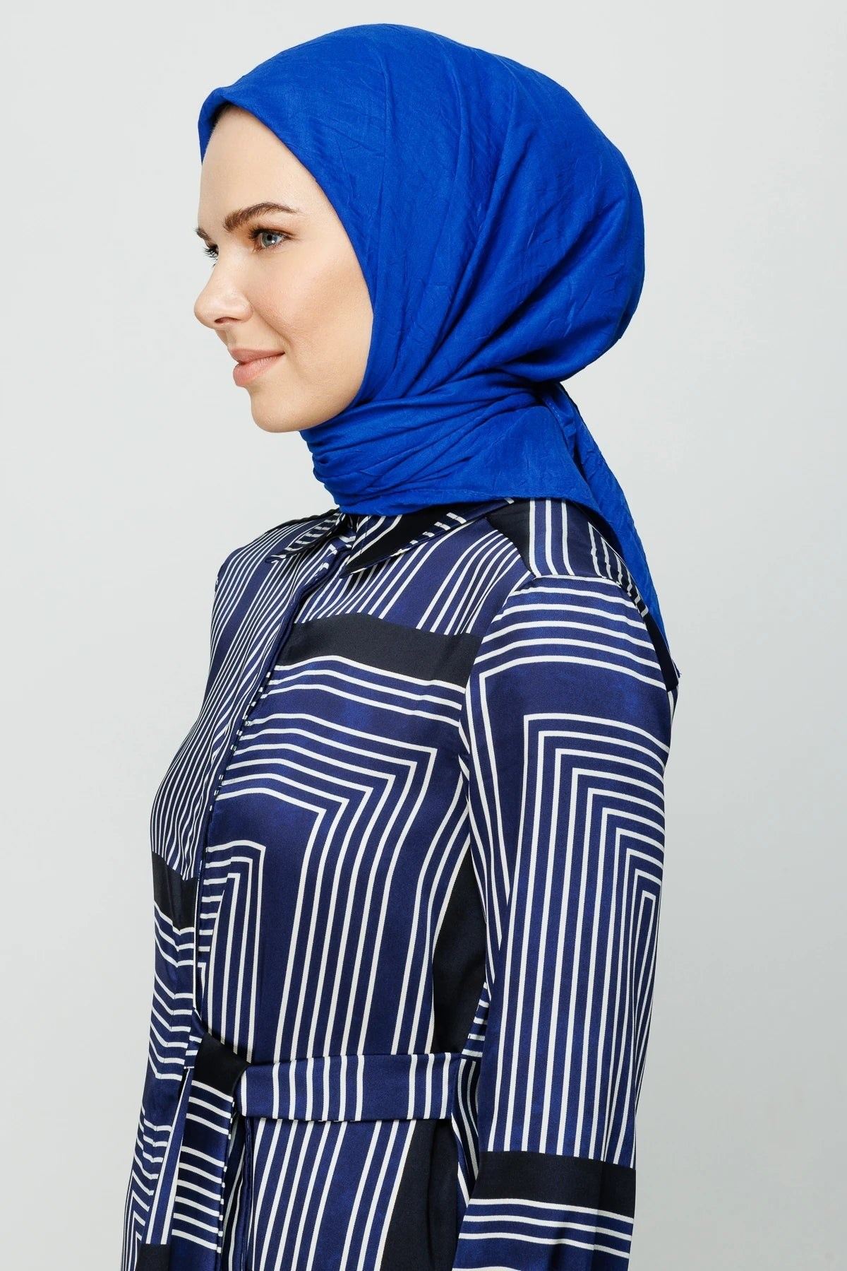 Saks Mavi Bambu Eşarp · görsel 2