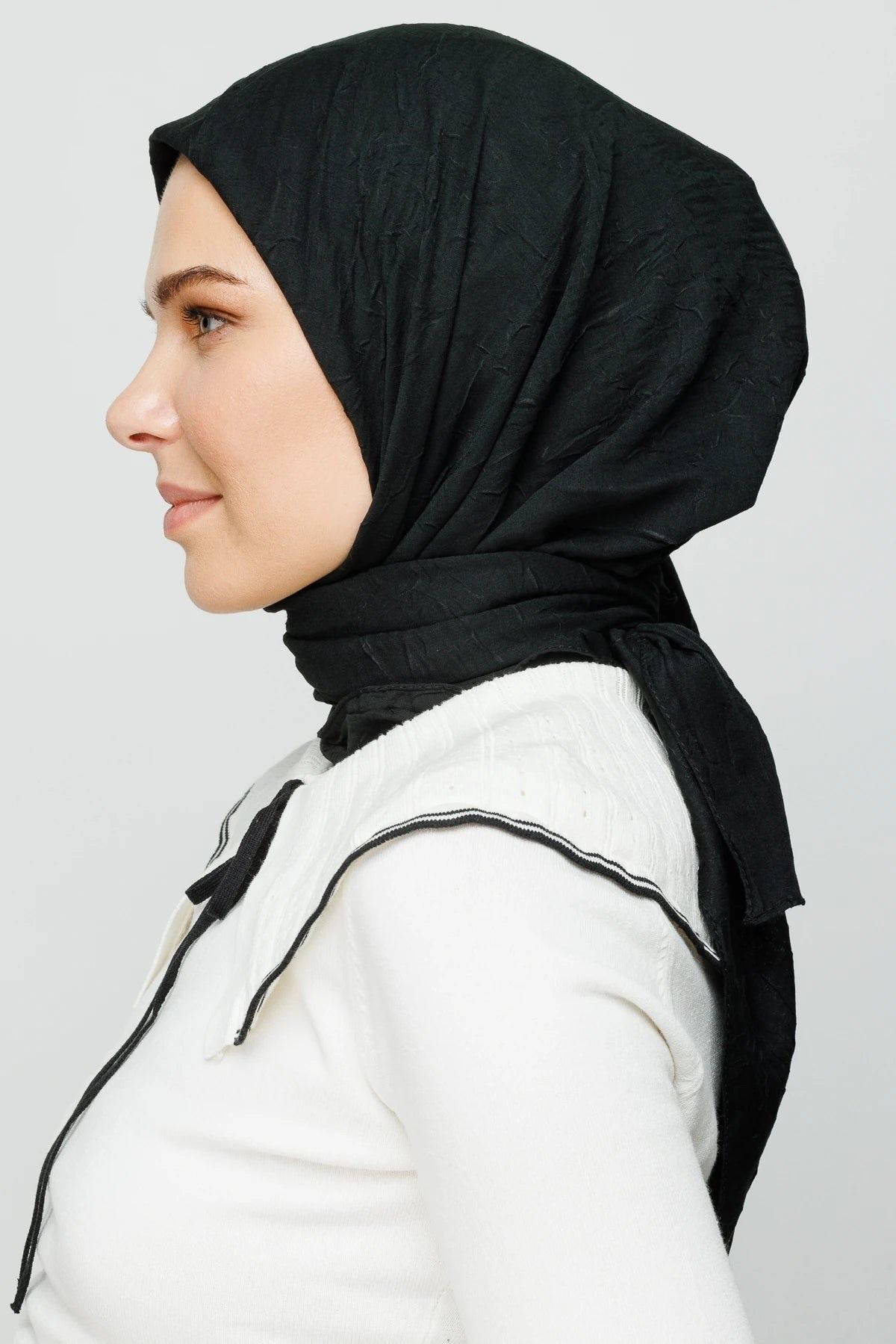 Siyah Bambu Eşarp · görsel 2