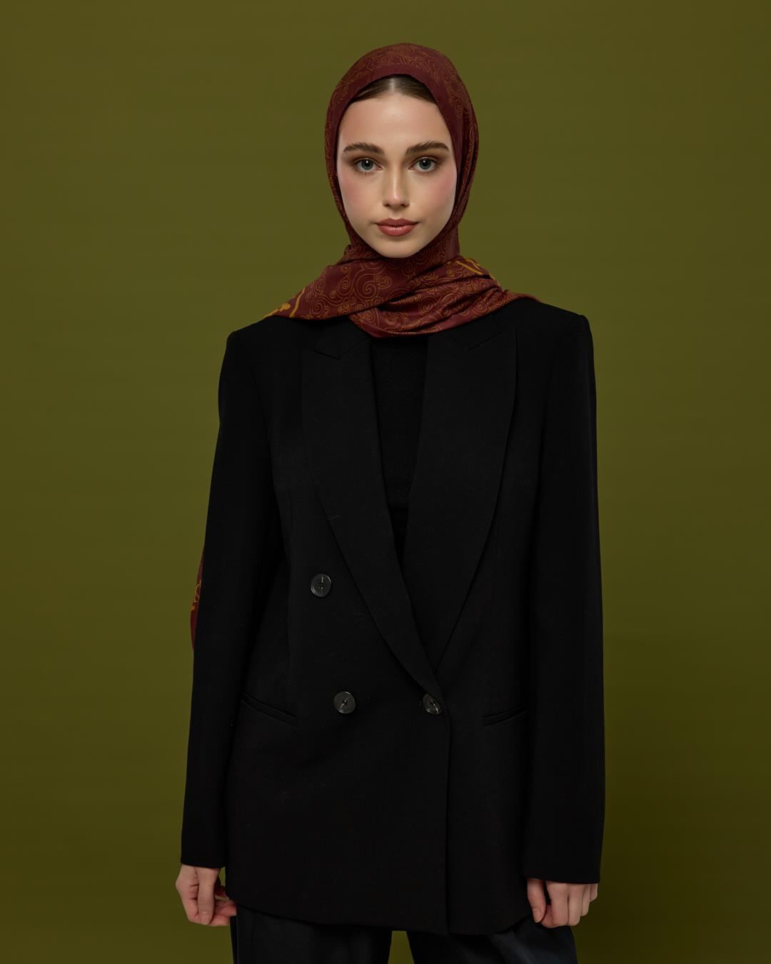 Tarçın Rüzgarı & Saf Altın Saraylı Desen Şal - 31 · görsel 6