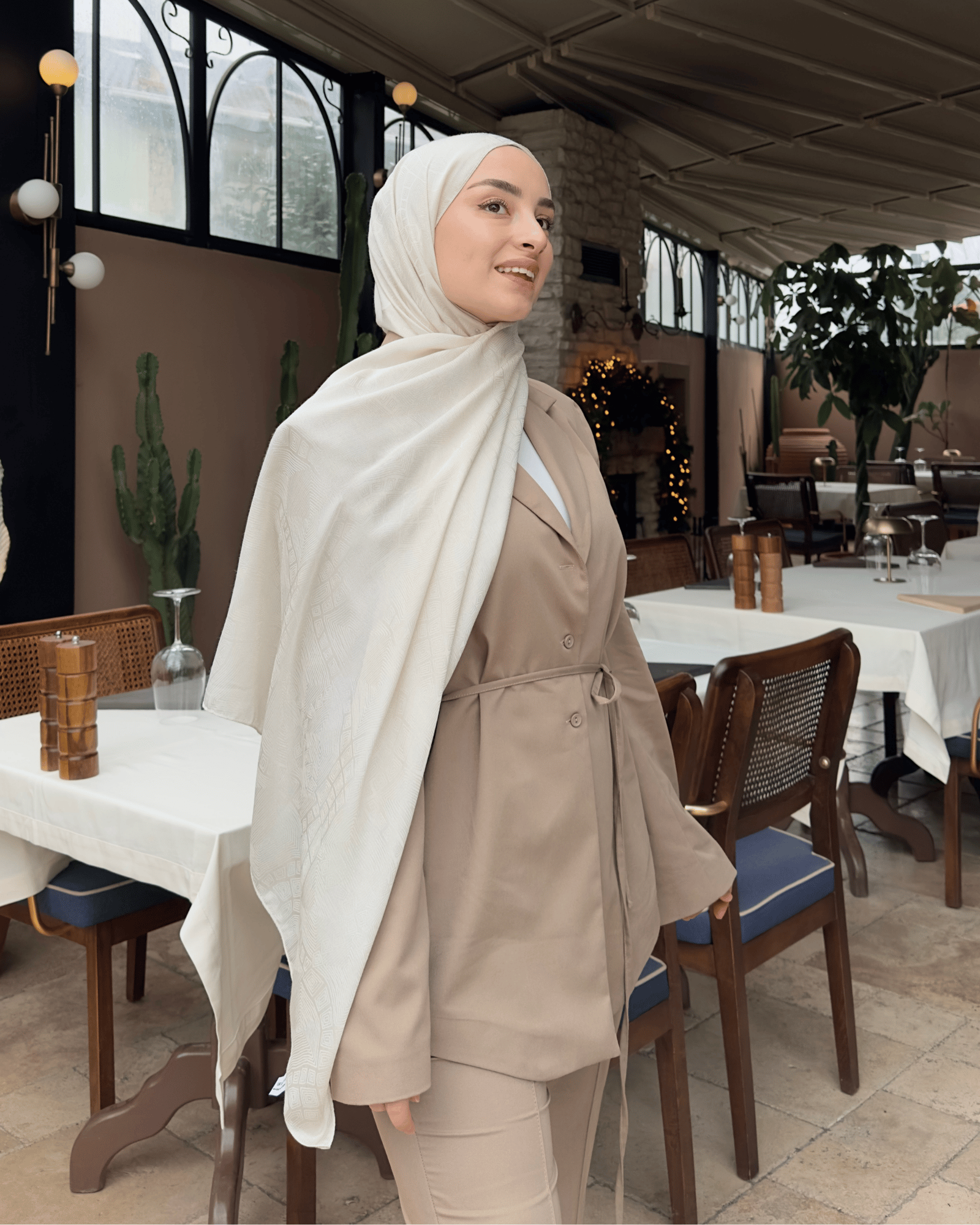 Taş Döngü Desen Jakar Şal · İpeksi Jakar · görsel 2