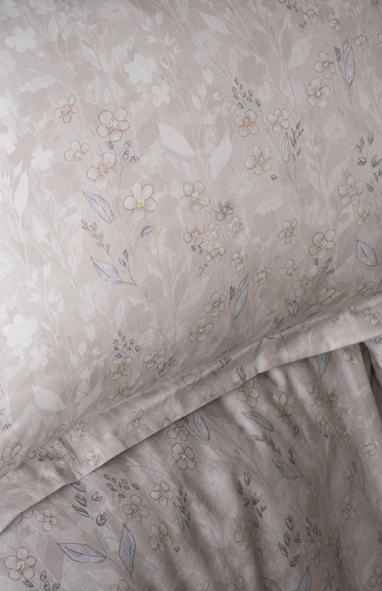 Çift Kişilik Elegance Baskılı Saten Nevresim Takımı Sierra