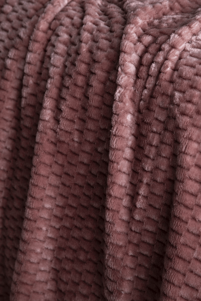 Çift Kişilik Trusty Pembe Jakar Desen Battaniye 200x220 CM