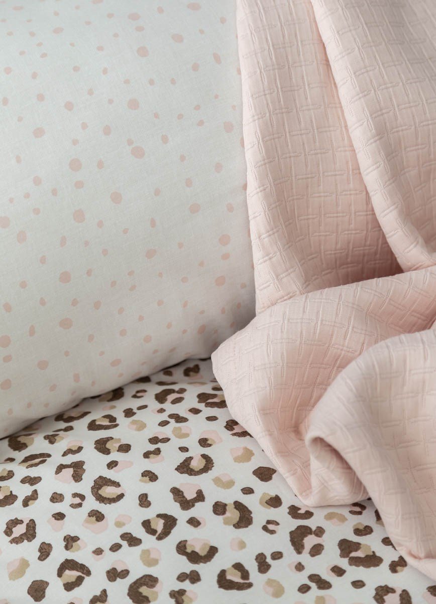 Tek Kişilik Cozy Yatak Örtüsü Odelin Blush