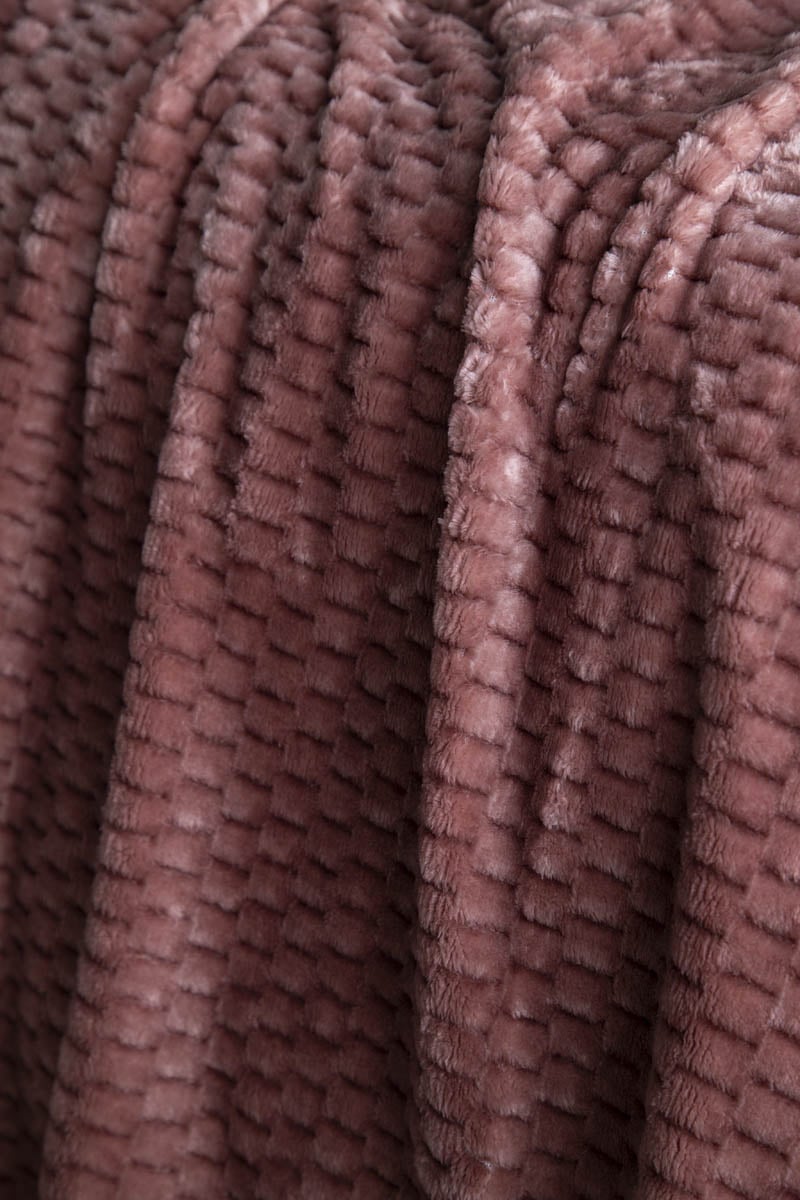 Tek Kişilik Trusty Pembe Jakar Desen Battaniye 160x220 CM