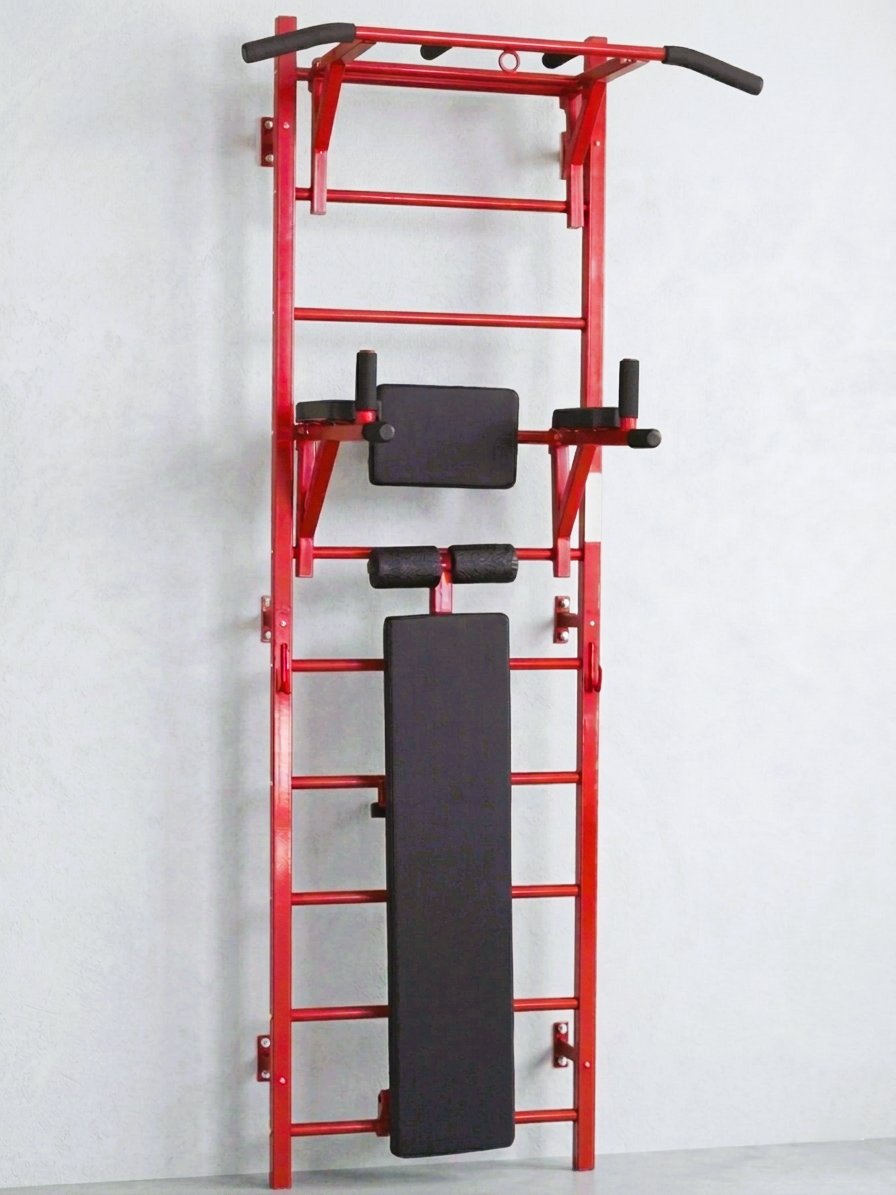 İsveç Duvarı - Bench - Barfiks - Dips - Merdiven Spor Aleti | Çok Fonksiyonlu Fitness Ekipmanı