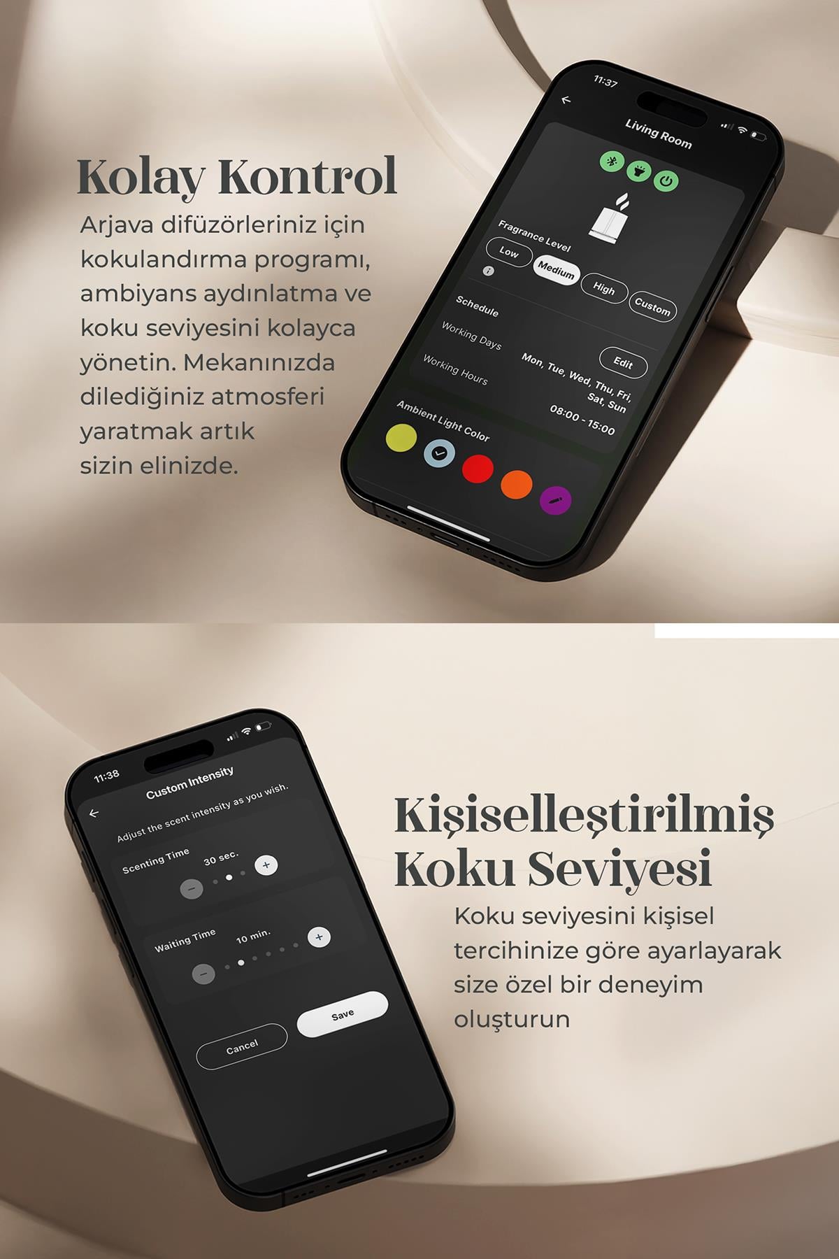 Arjava Koku Difüzörü Bej