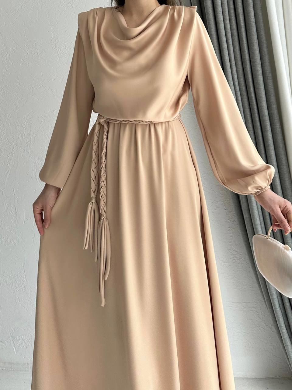 Bej Henna Elbise 