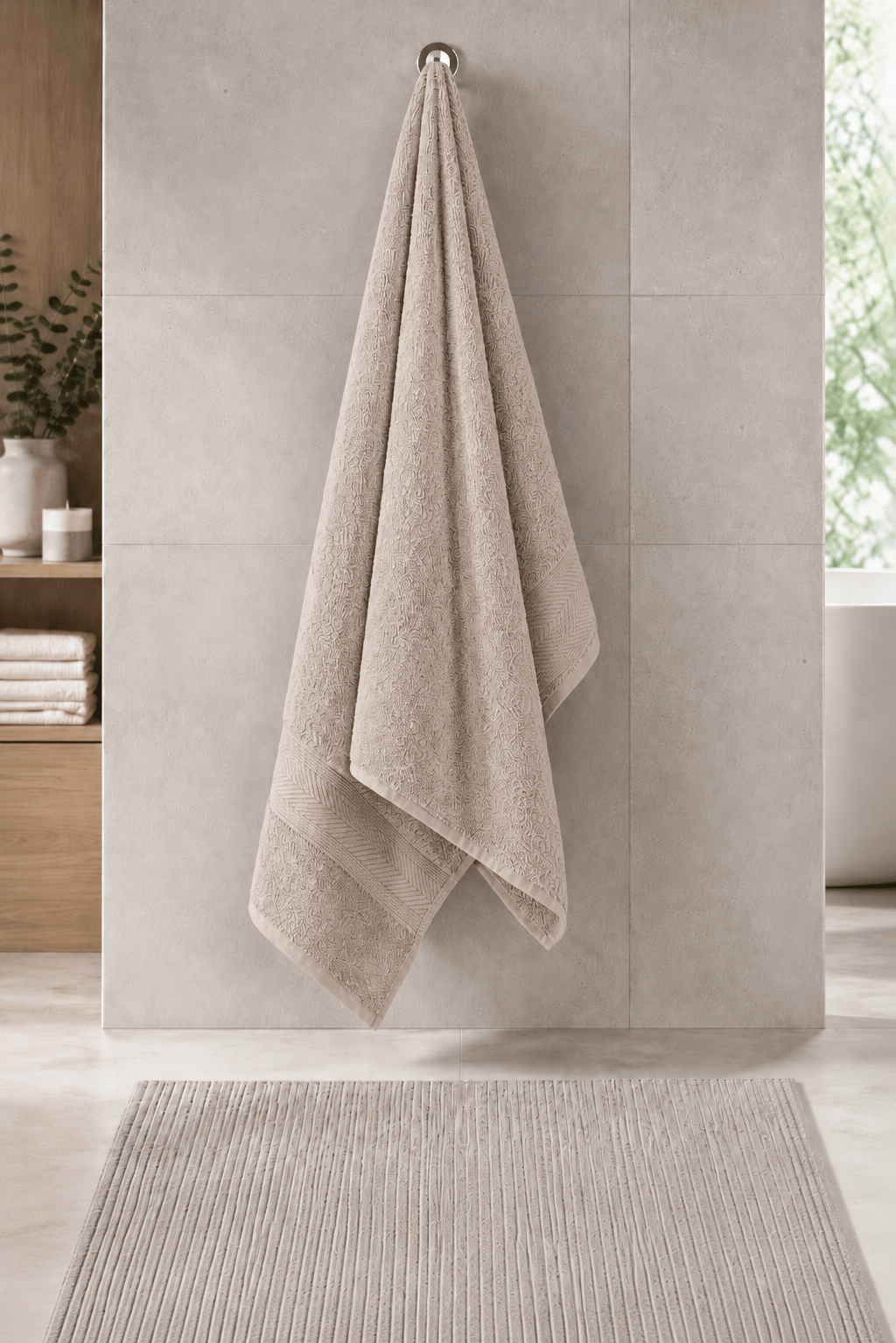 90x150 Lotus Havlu Vizon