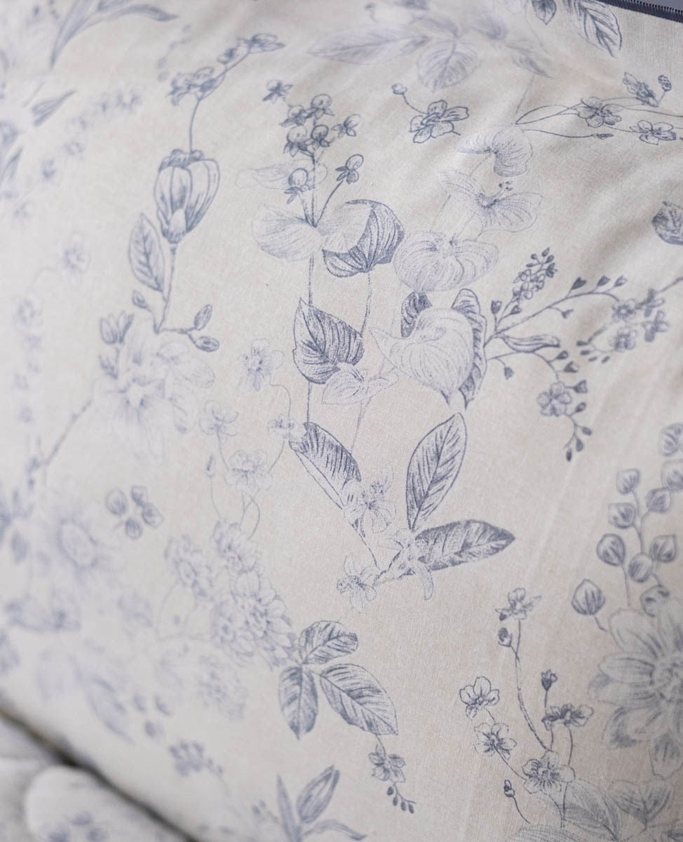 Çift Kişilik Double Face Pike Takım Lovina İndigo