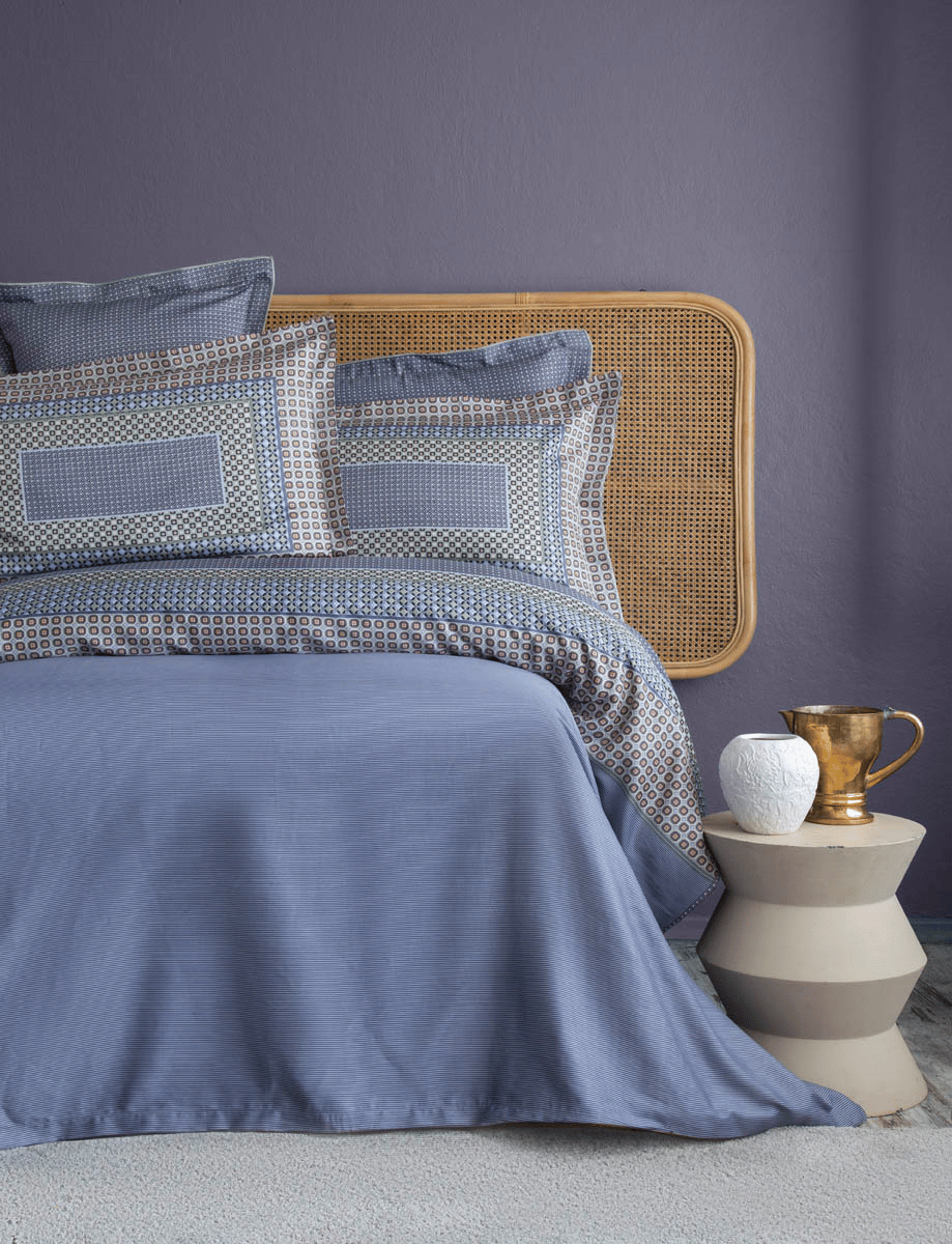 King Size Regina İndigo Elegance Saten Nevresim Takımı