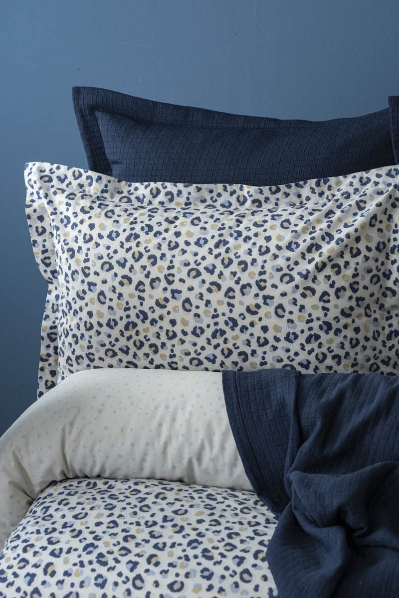 Tek Kişilik Cozy Yatak Örtüsü Odelin İndigo