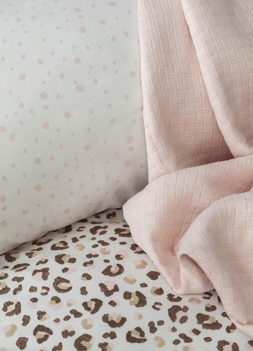 Tek Kişilik Cozy Yatak Örtüsü Odelin Blush
