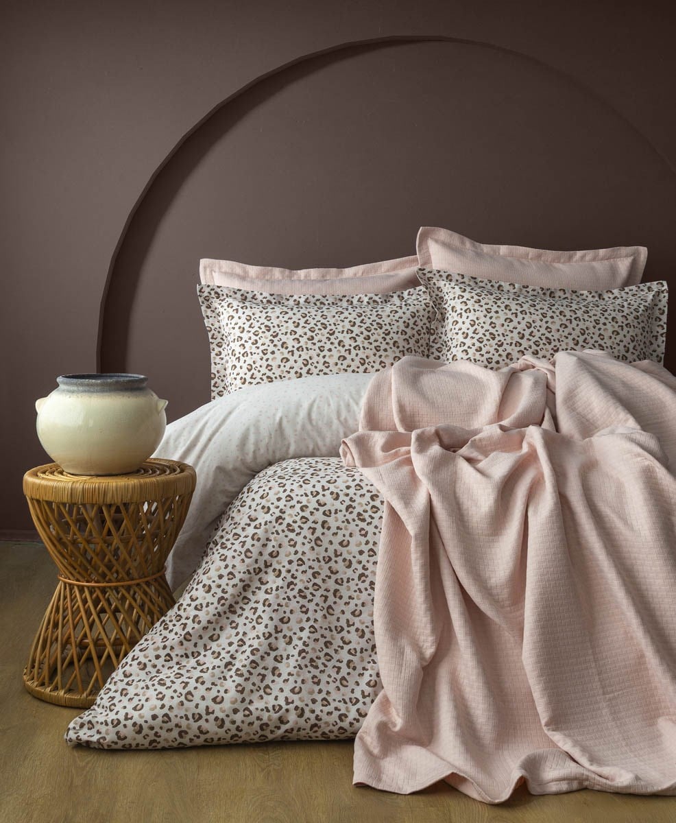 Tek Kişilik Cozy Yatak Örtüsü Odelin Blush