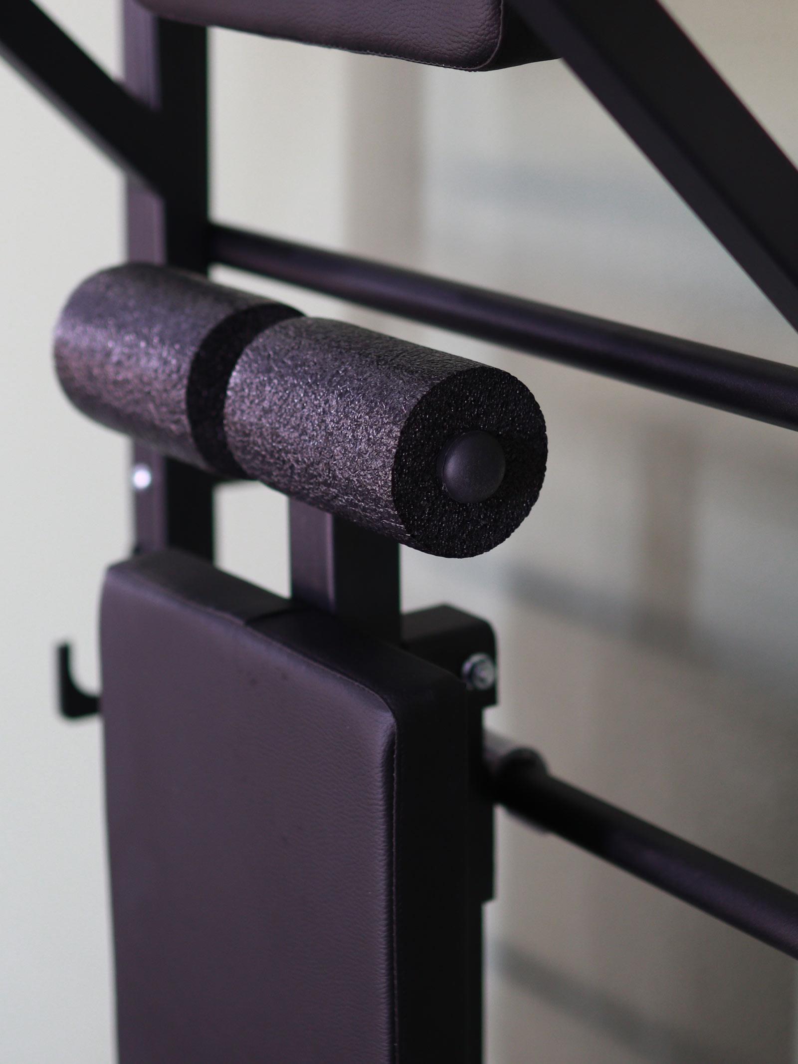 Isveç Duvarı - Bench - Barfiks - Dips - Merdiven Spor Aleti Siyah