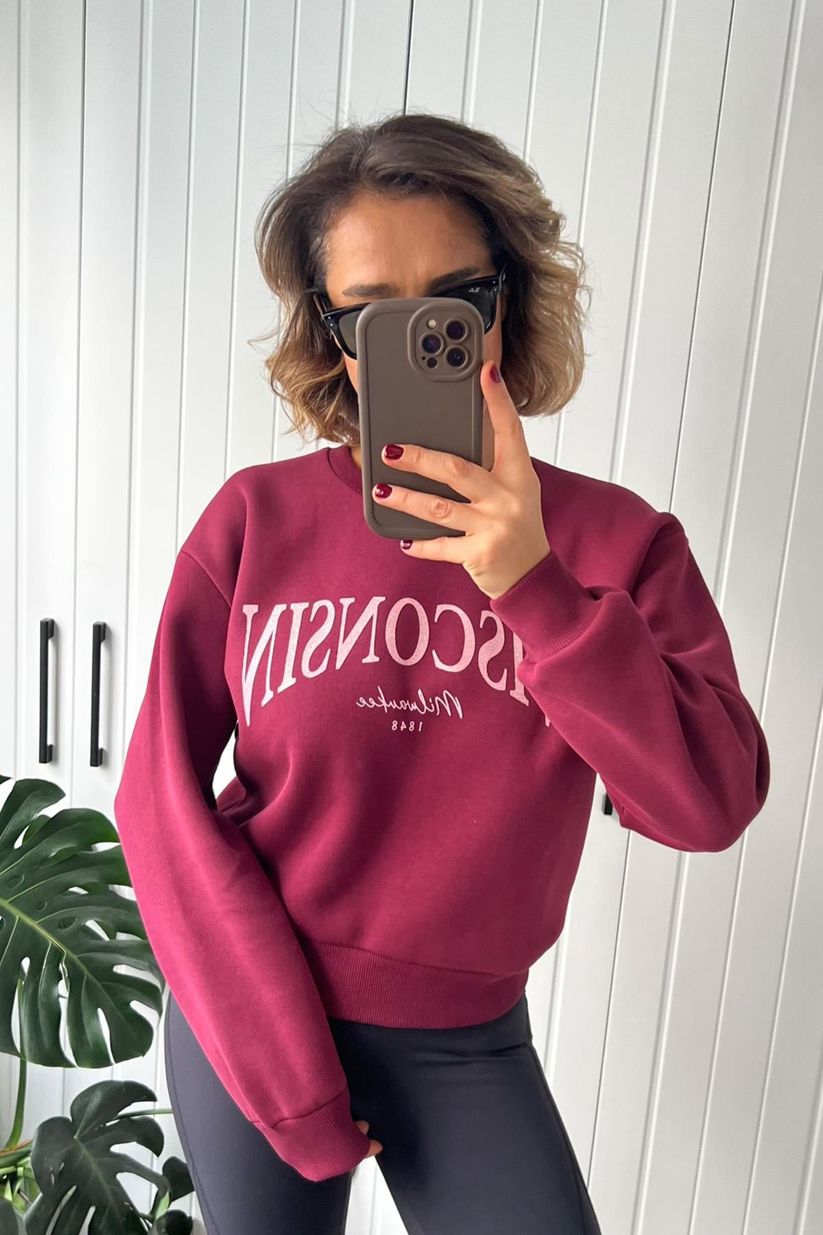 Bisiklet Yaka Oversize Sweatshirt