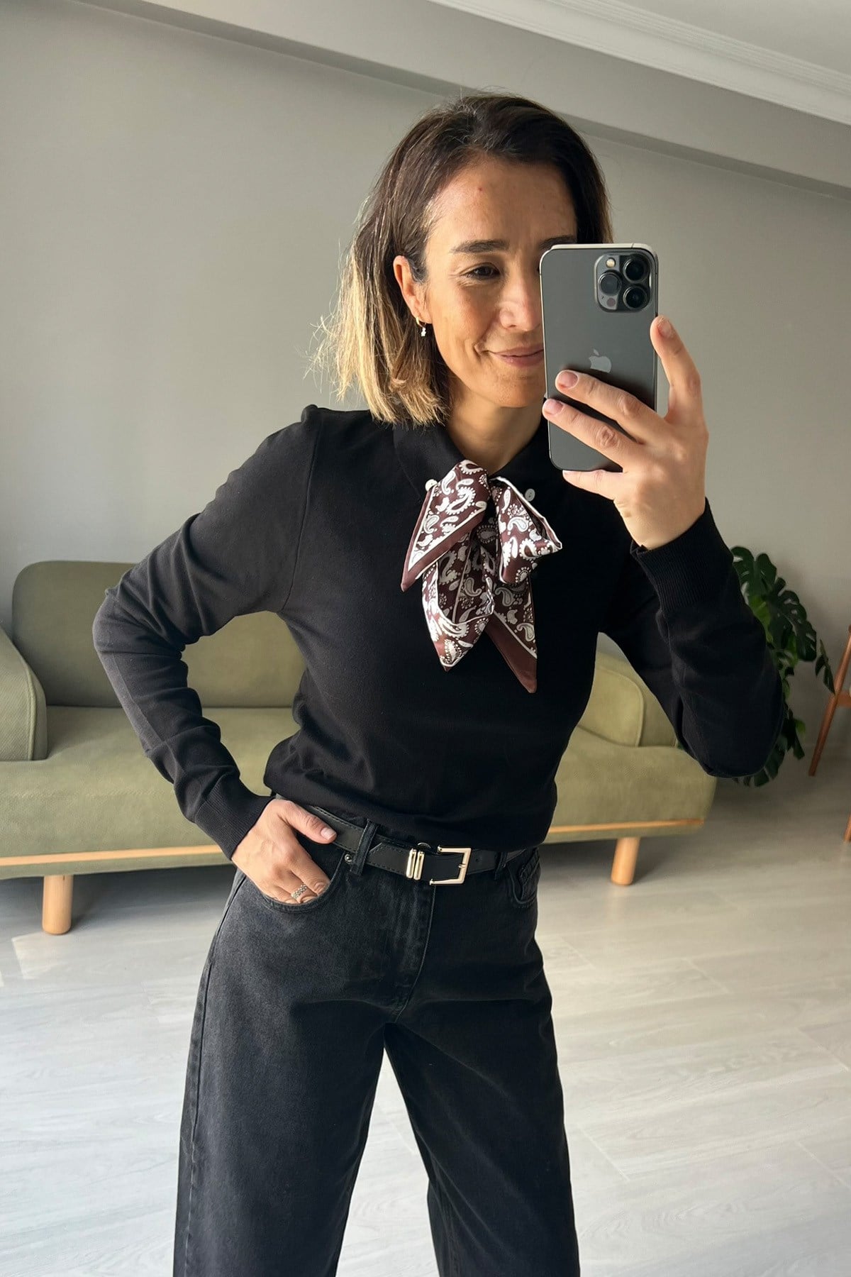 Fularlı Triko