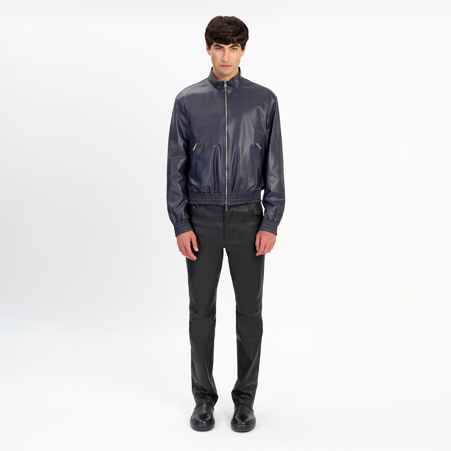 K14482 | Reversıble Leather Bomber Jacket
