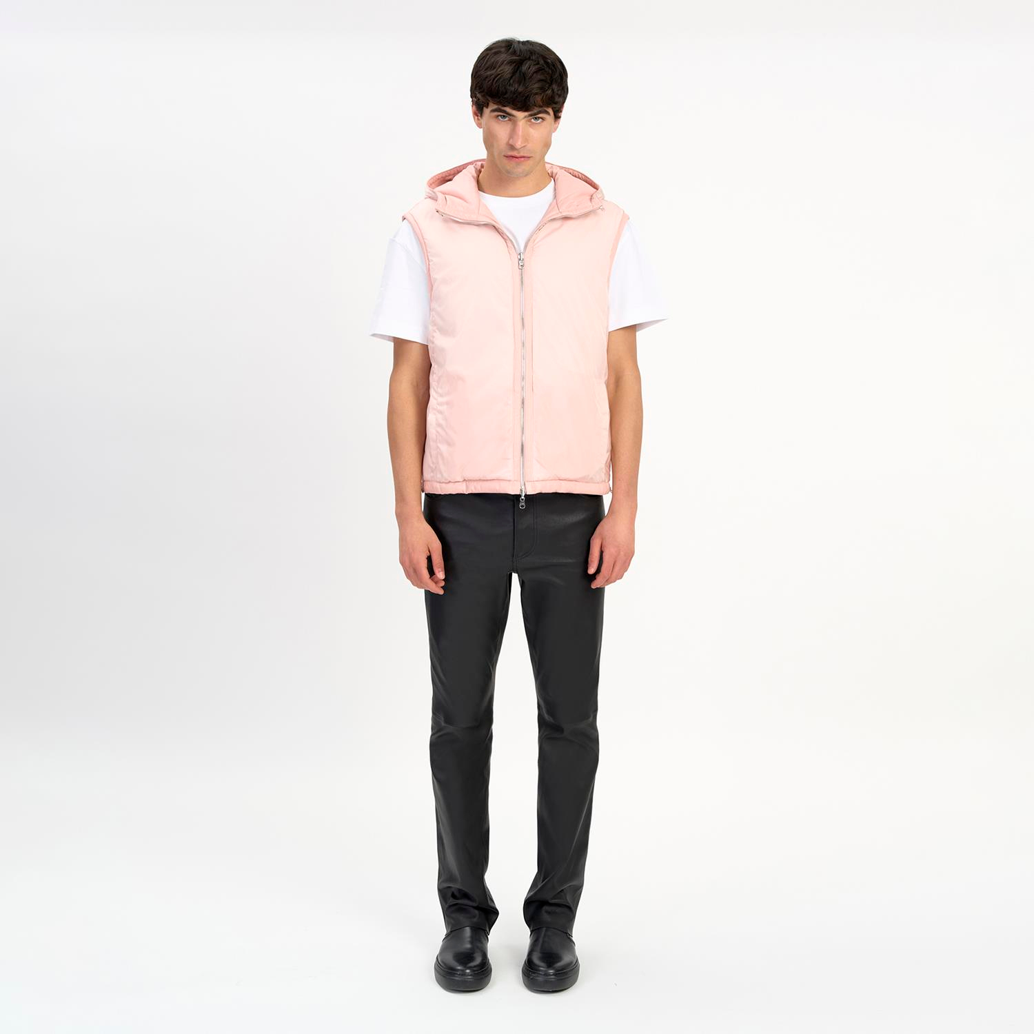 K14494 | Reversıble Leather Lıght Padded Gılet