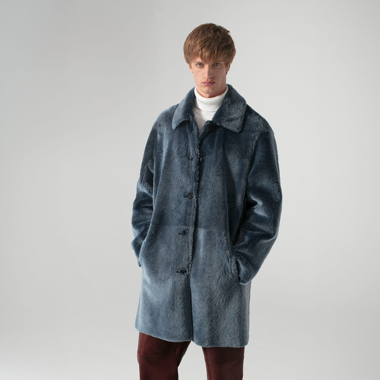 K15145 - SHEARLING E-REVERSIBLE CAR COAT