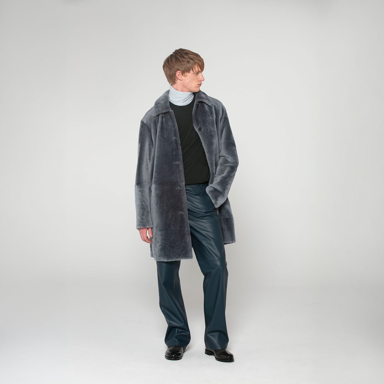 K151451 - SHEARLING REVERSIBLE CAR COAT