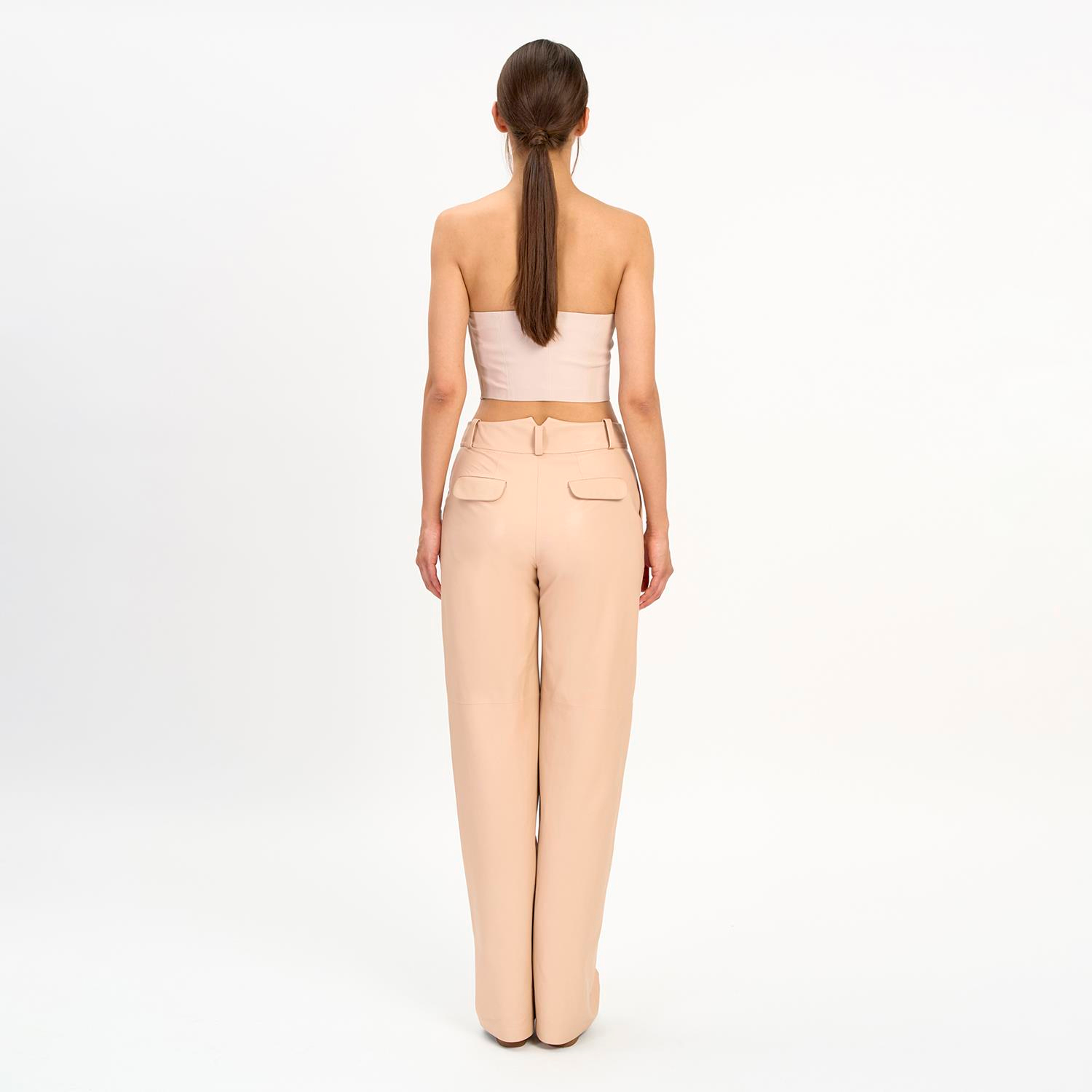 K14415 | Leather Bustier Top