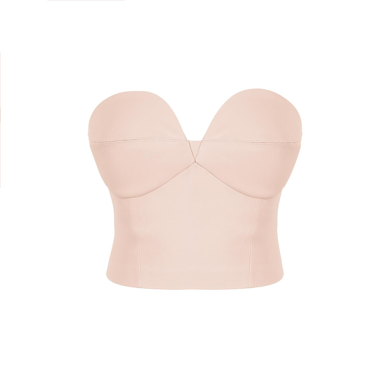 K14415 | Leather Bustier Top