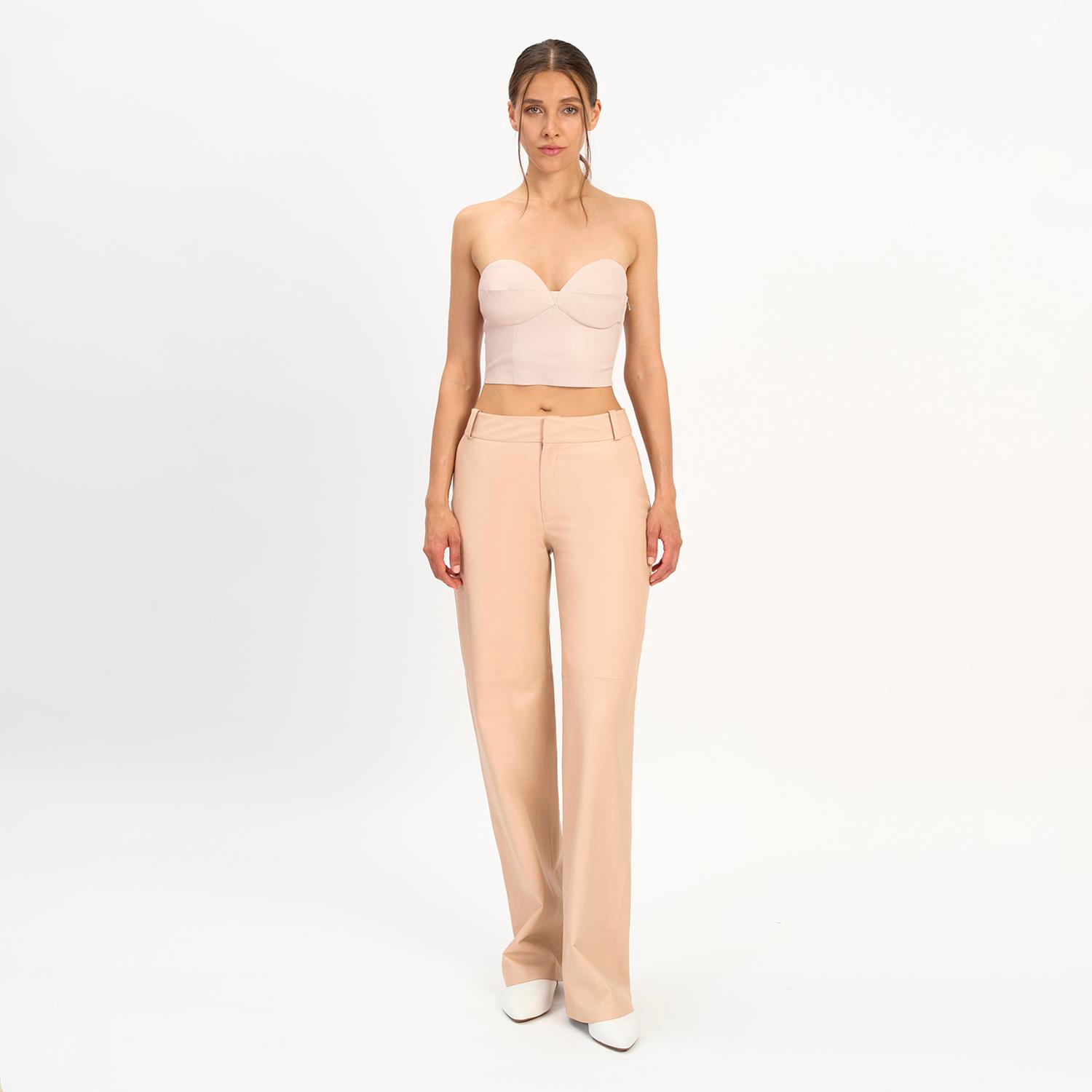 K14415 | Leather Bustier Top