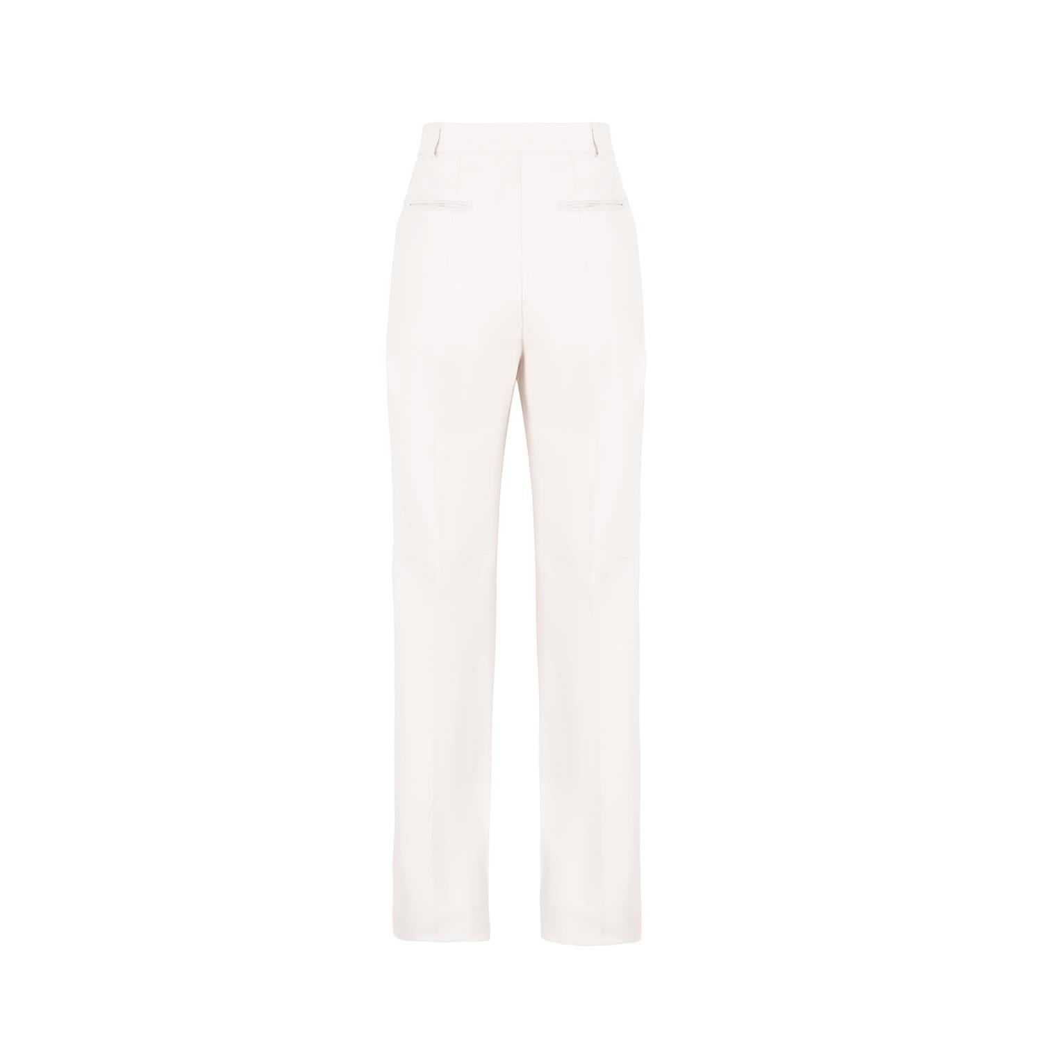 K14442 | LEATHER TWO-PLEATED WIDE LEG PANTS