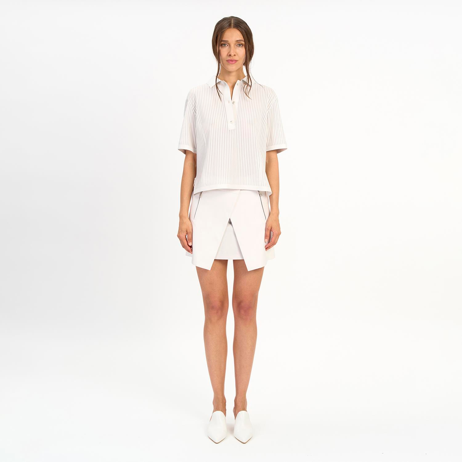 K14443 | Leather Polo T-Shirt