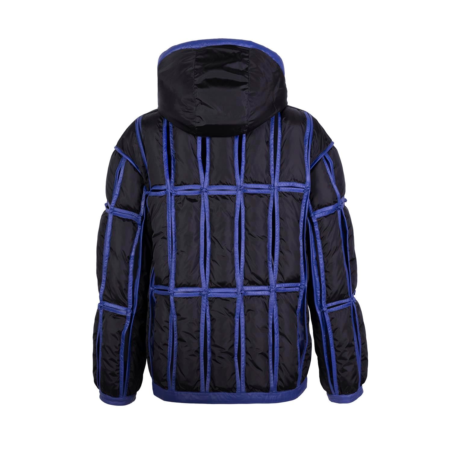 K14458 | LEATHER CUT-OUT PUFFER JACKET