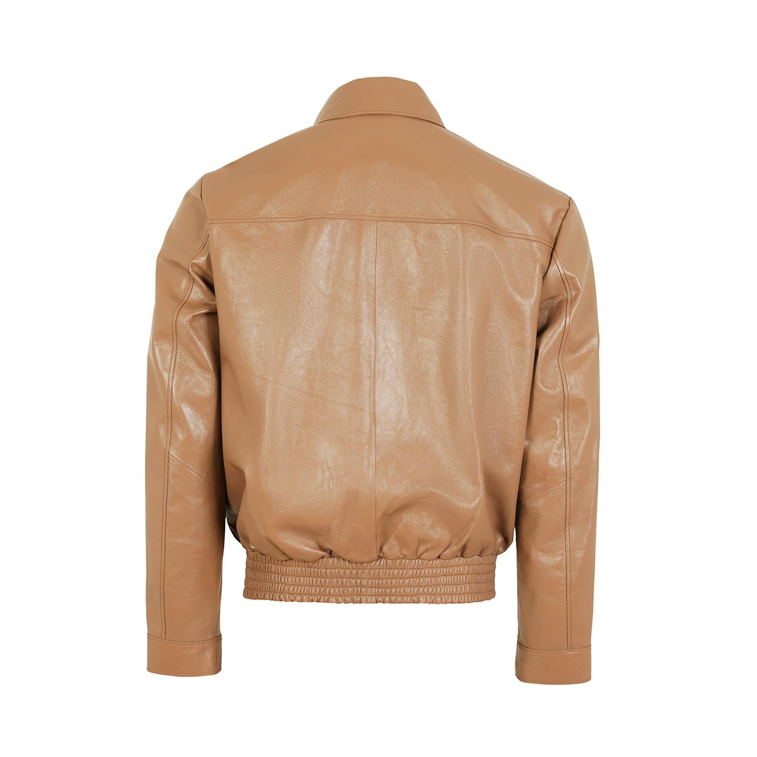 K14484 | Leather Bomber Jacket
