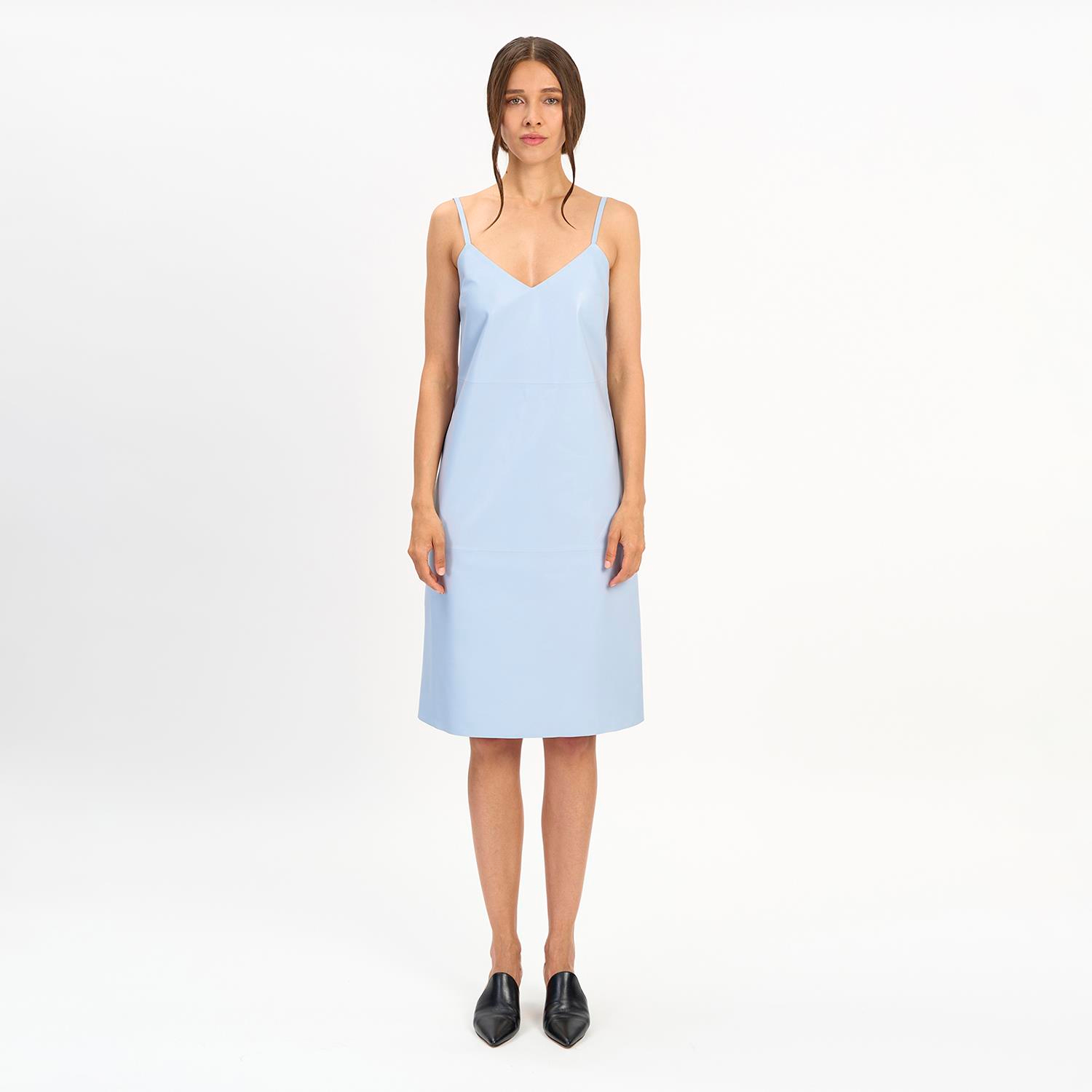 K14507 | Leather Slip Dress