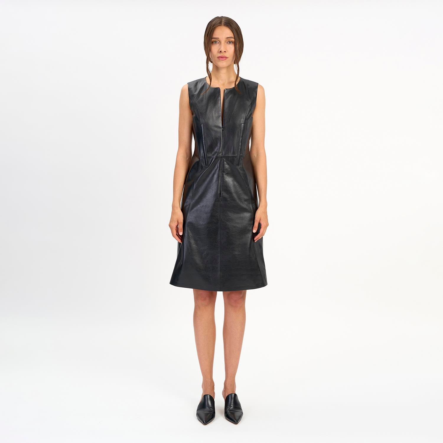 K14509 | Leather Soft Corset Dress