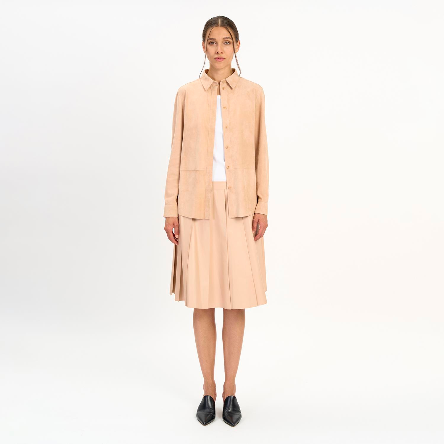 K14514 | Leather Oversized Shirt