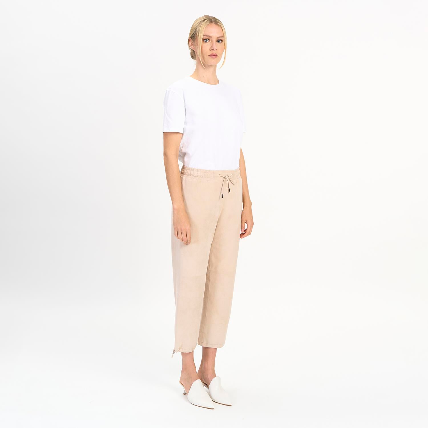 K14538 | Leather Jogging Pants