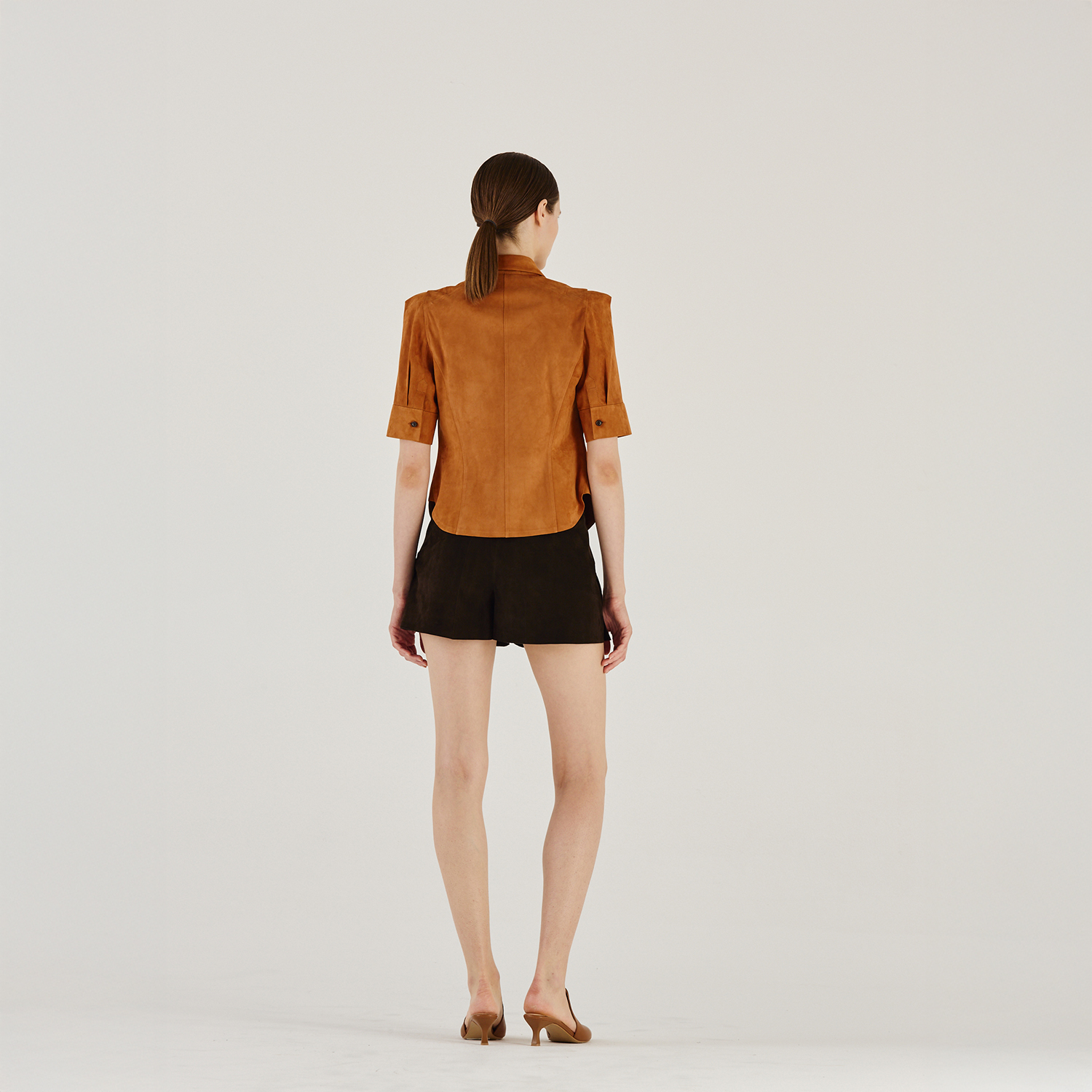 K14902 | LEATHER MINI SHIRT