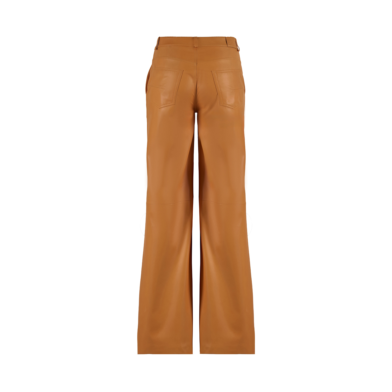 K14915 | LEATHER STRAIGHT LEG PANTS
